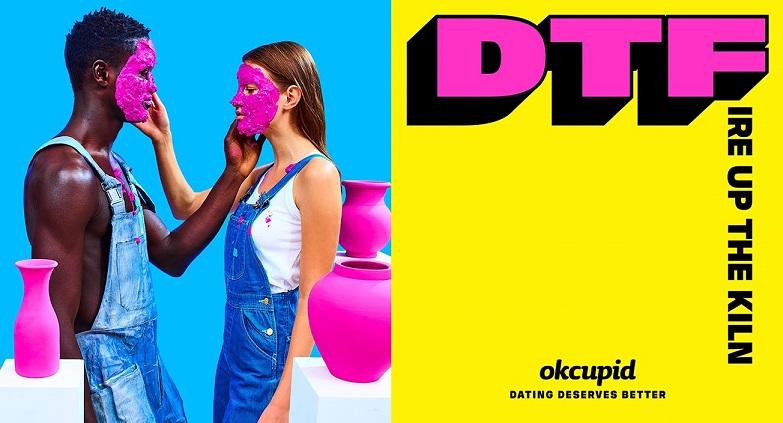 OKCupid "DTF" ad