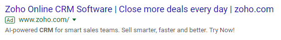 copywriting-tips-zoho-crm-text-ad