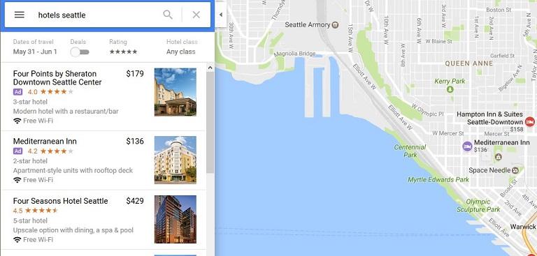 Google Maps Ad example