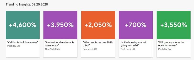 Google trends insights