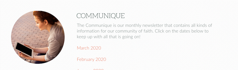 creative newsletter names communique