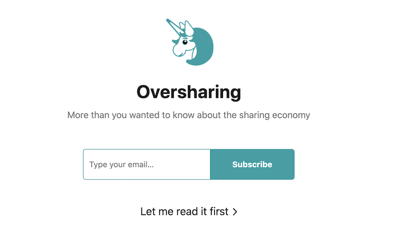 creative newsletter names oversharing