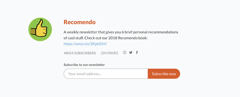 creative newsletter names recomendo