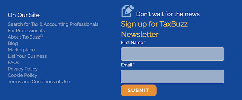 creative newsletter names taxbuzz