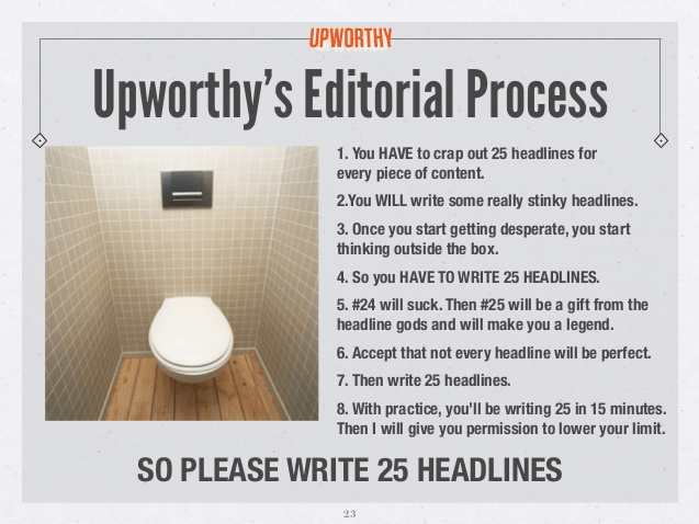 Curiosity gap Upworthy 25 headline formula