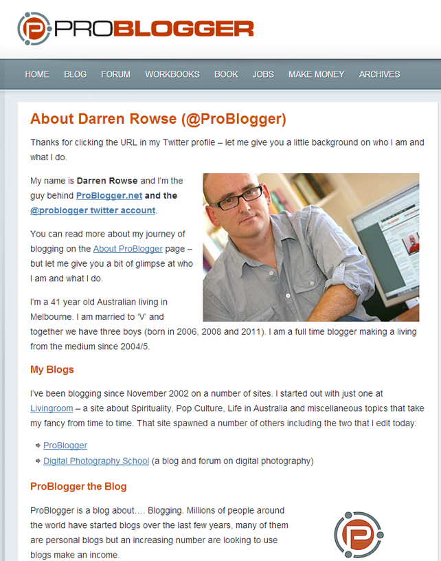twitter landing page example
