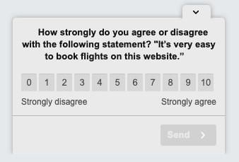 customer feedback Hotjar example