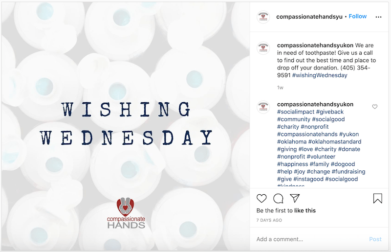 daily hashtags wednesday hashtags nonprofits #wishingwednesday