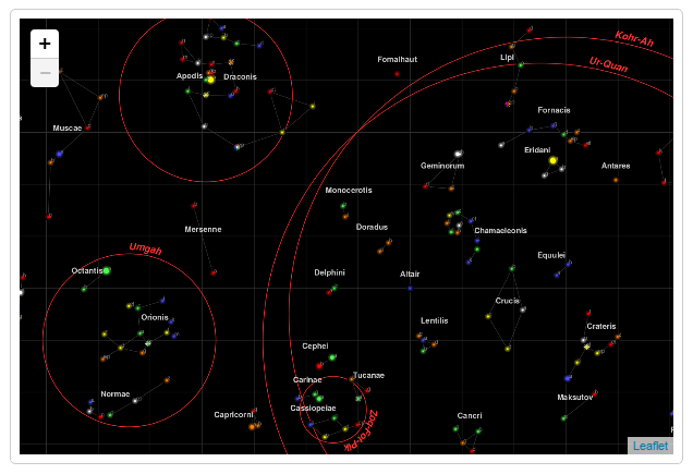 Data visualization tools Leaflet screenshot