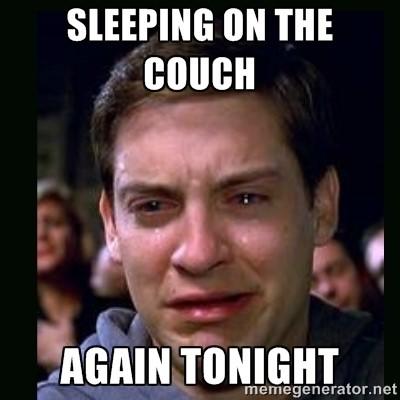 Digital Marketer Sleeping on the Couch