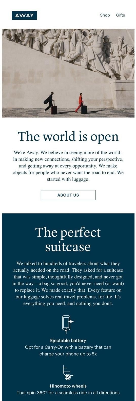 email campaign for direct-to-consumer marketing
