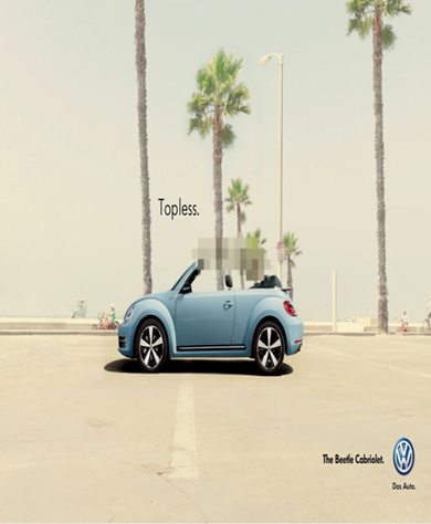 volkswagen ad topless