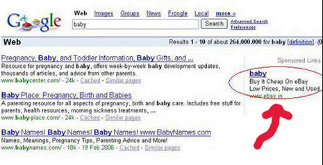 eBay Ads on Google, eBay fails at Google Ads