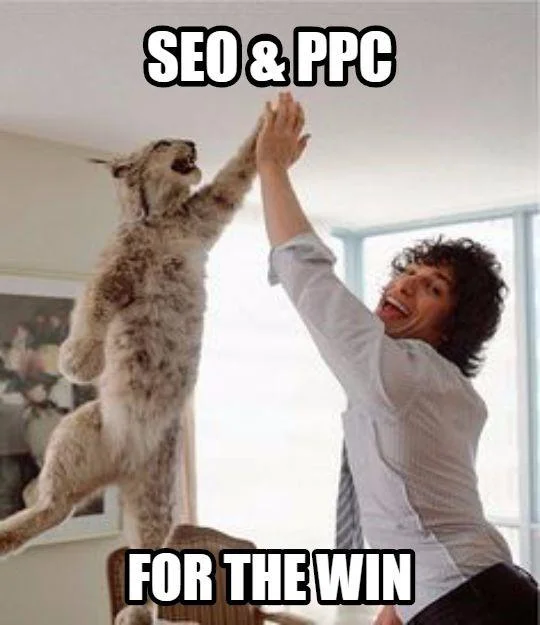 Does Google AdWords work? GIF saying SEO & PPC for the win