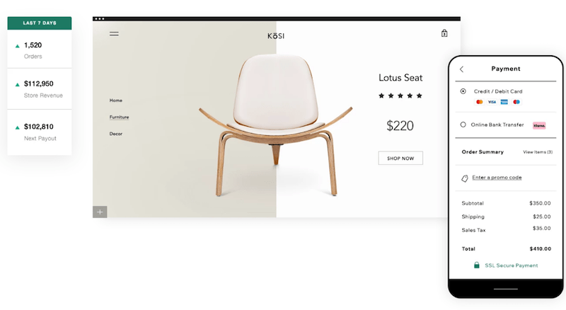 ecommerce tools for local business wix 2