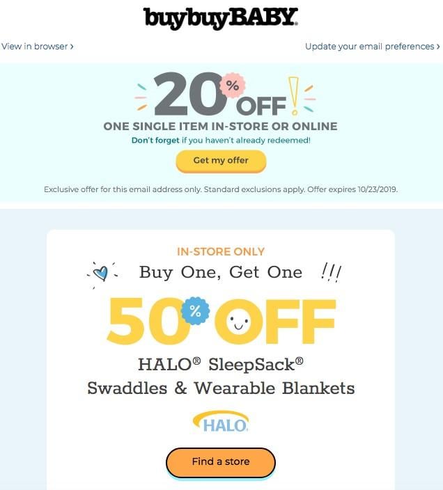 ecommerce email with limited offer