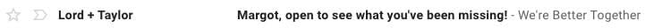 ecommerce email marketing personalized subject line
