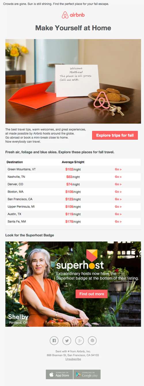 email marketing automation reengageent email example airbnb