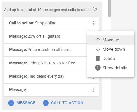 engagement ad messages