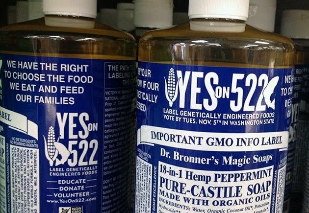 Ethical marketing Dr. Bronner's campaign GMO labeling