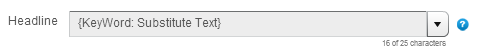 dynamic keyword insertion headline