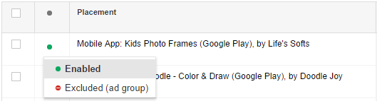 how to exclude mobile apps