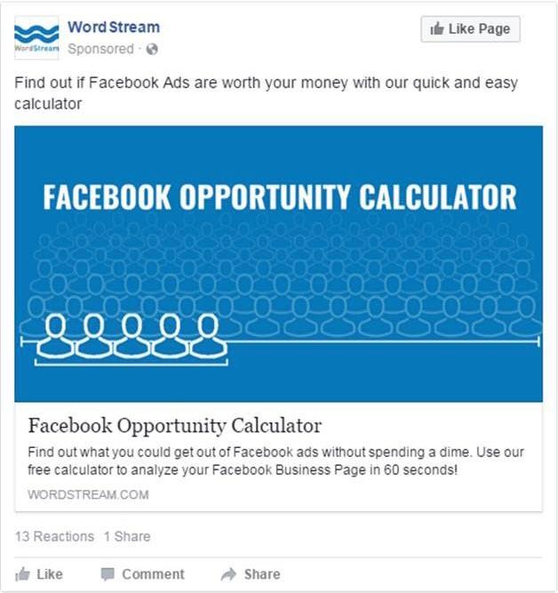 Value Proposition Facebook Ads
