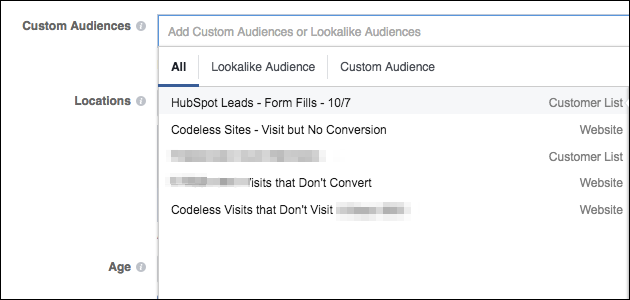 troubleshooting facebook ad audiences