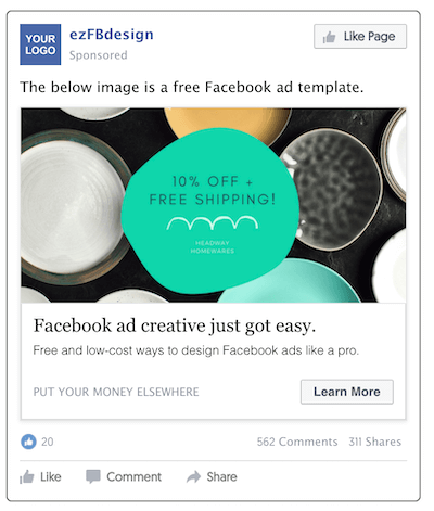 attractive facebook ad design canva mockup