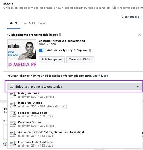 How to Customize Your Facebook Ads for Placements