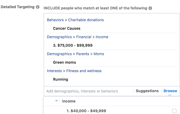 how to target nonprofit facebook ads