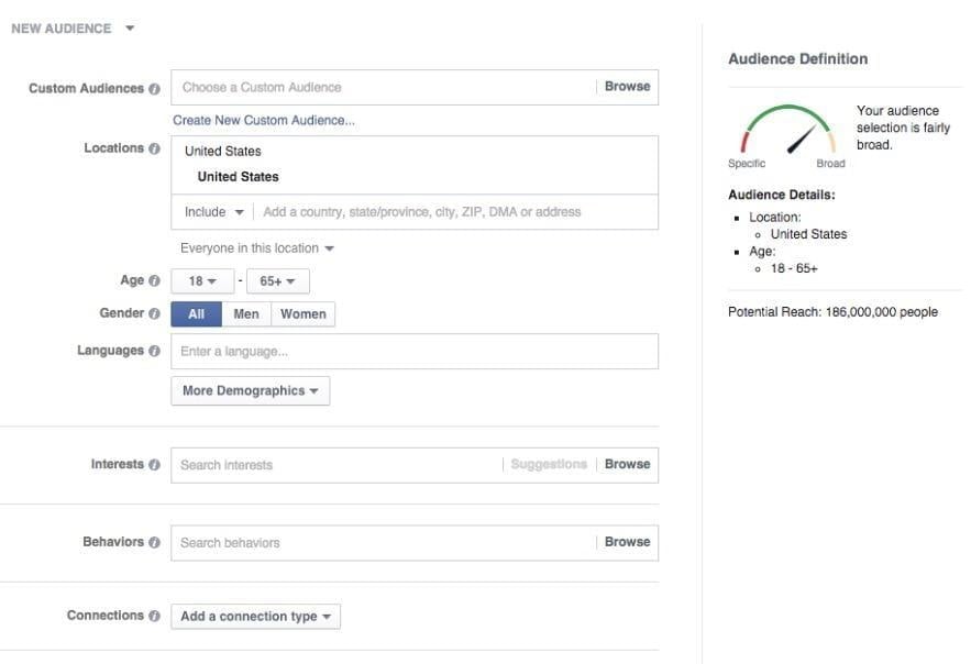 facebook ad targeting guidelines cheatsheet