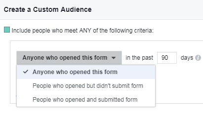 b2b advertisers can create custom audiences based on interactions with facebook lead ads