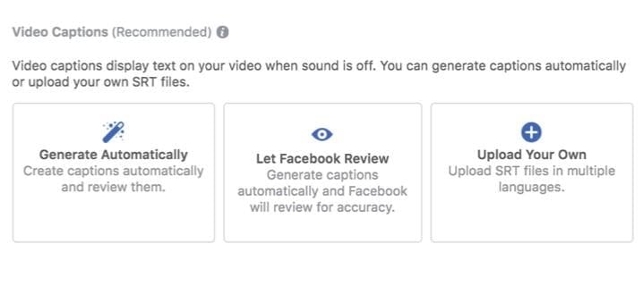 captions for video ads