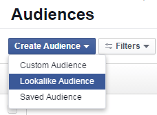 Facebook advertising cost lookalike audience