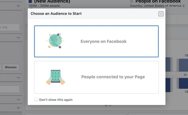 Facebook advertising's new audience options