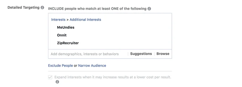 targeting podcast advertisers using facebook ads