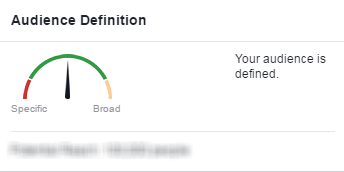 Facebook conversion tracking audience definition meter