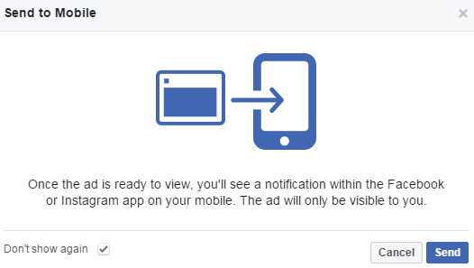 facebook creative hub send mockups to mobile devices