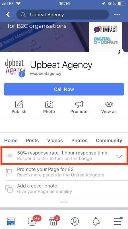 Facebook messenger bots response rate