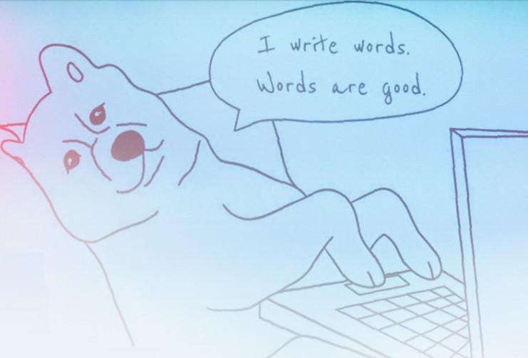 dog typing