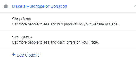 faecbook shop now button is perfect for ecommerce