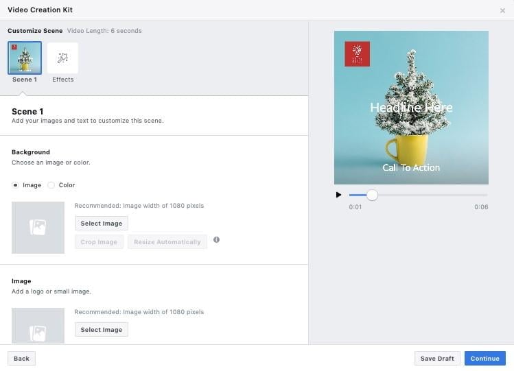 Facebook Slideshow Ad Video Creation Template