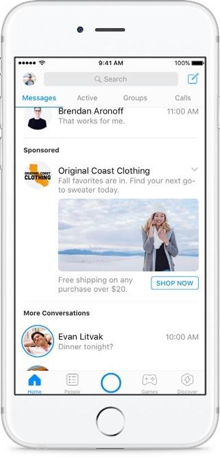 facebook ad sponsored messages