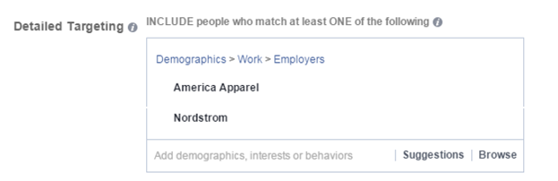 facebook targeting