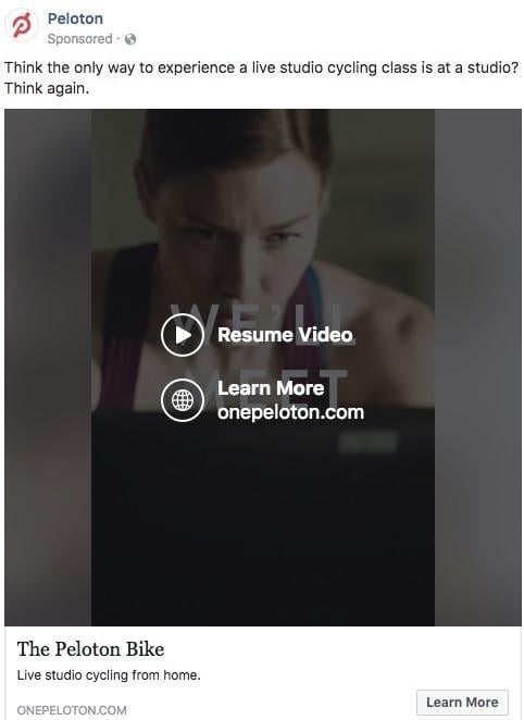facebook video ad example
