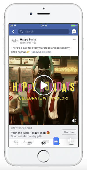 facebook ecommerce mobile ad example