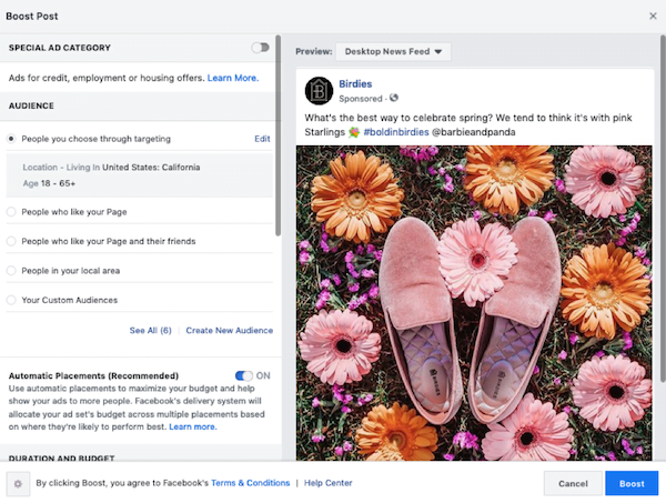 how do i find a sponsored post on facebook