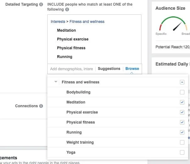 social media interest targeting