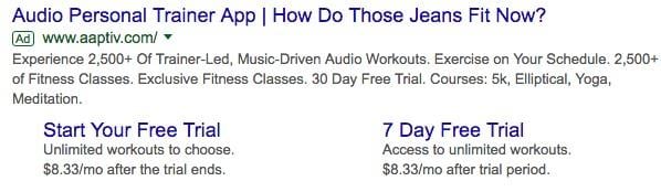 example ad
